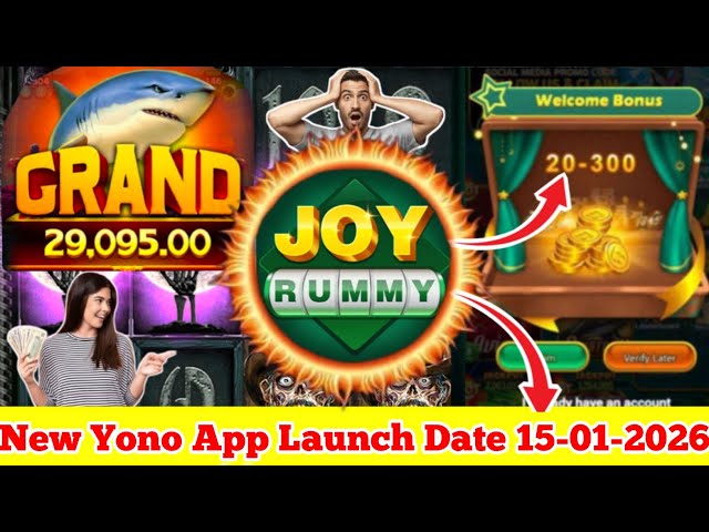 Joy Rummy Yono App Lunch Today Joy Rummy Apk Download Link High Bonus Link Upto 555₹ Rupees