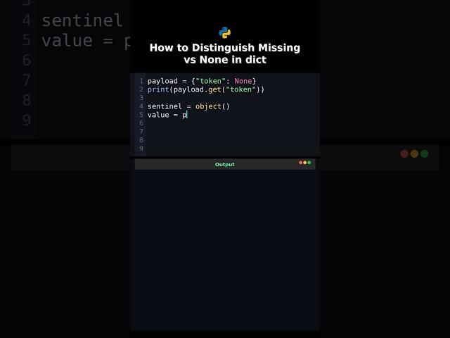 How to Distinguish Missing vs None in dict #dictget