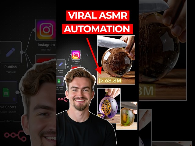 I built an AI that makes ASMR videos on autopilot. #aiautomation #n8n
