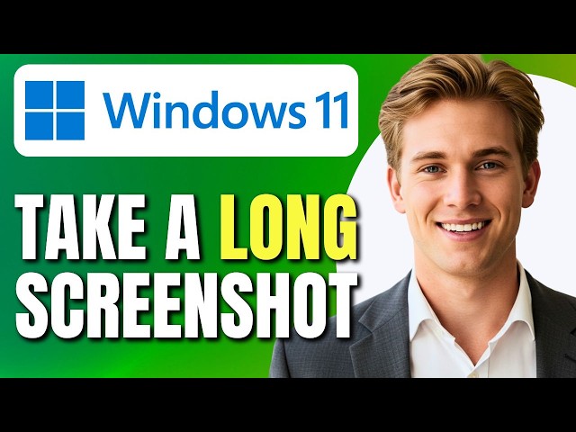 How To Take a Long Scrolling Screenshot in Windows 11 | Full-Page Screen Capture | Easy Tutorial