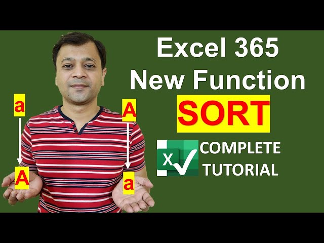 Sort Function in Excel
