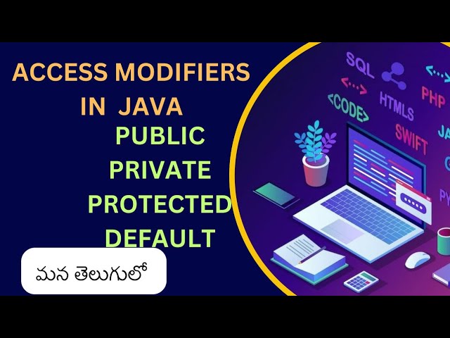 ACCESS MODIFIERS IN JAVA | CORE JAVA | WHAT IS ACCESS MODIFIER | EXPLANATION IN TELUGU