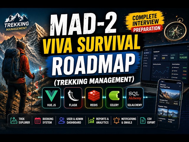 MAD-2 Viva Survival Roadmap Trekking Project | Vue.js • Flask • Redis • Celery #MAD2Viva