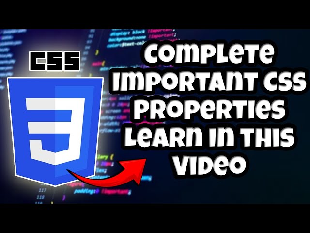 Learn CSS Basics in One Video | Important CSS Properties in Urdu/Hindi