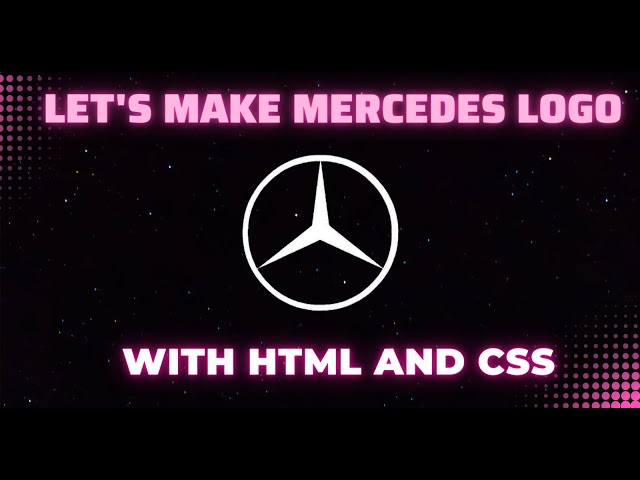 How to make Mercedes Logo with HTML and CSS