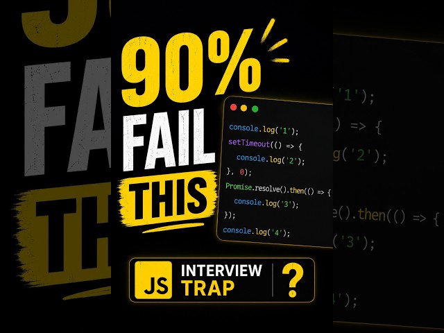 90% Developers Fail This JavaScript Interview Question 🤯 | Event Loop Explained
