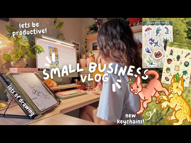 Studio Vlog 05 | designing for spring, being productive! 🍓⋆.˚