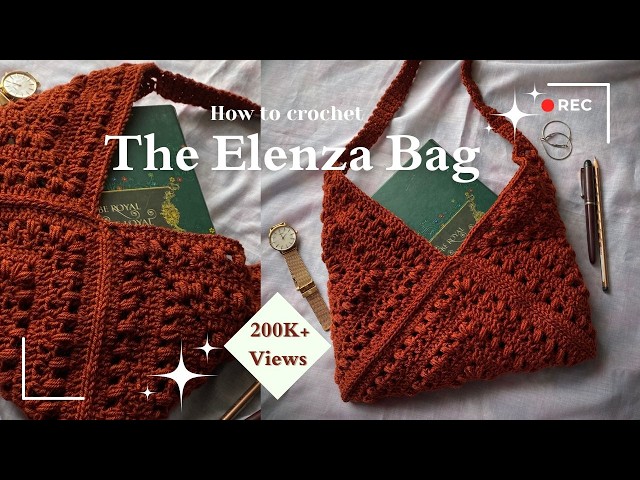 How to Crochet the Elenza Autumn Bag | Easy Crochet Bag Tutorial | Tulip Granny Square Tutorial 💕✨