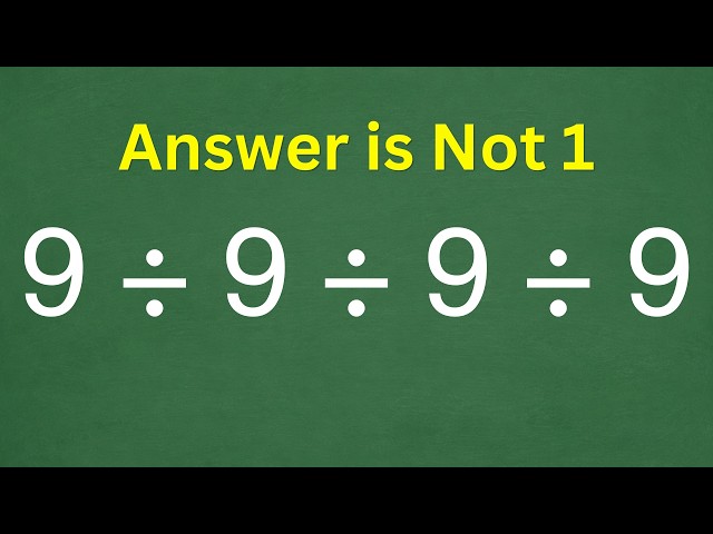 Can You Solve This Simple Math Problem?