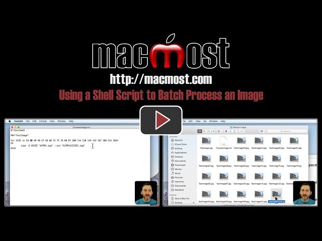 Using a Shell Script to Batch Process an Image (#1588)