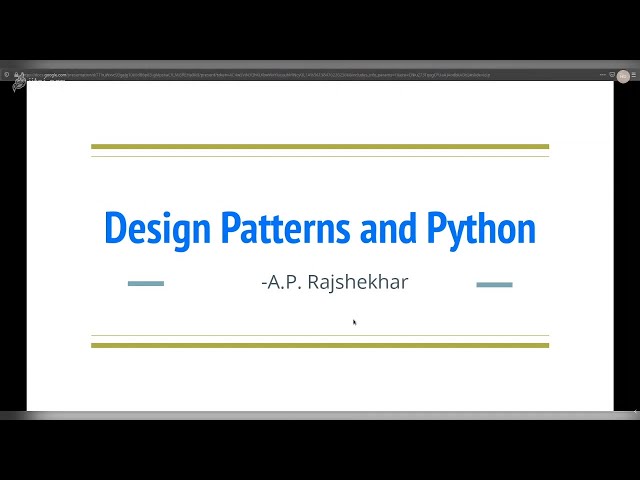 Design Patterns and Python: Creational Patterns