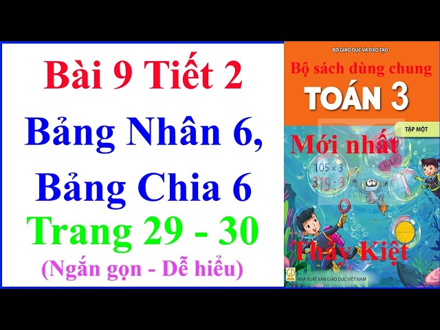 Grade 3 Math Lesson 9 Period 2 | Multiplication Table of 6, Division Table of 6 | Pages 29 – 30 |...