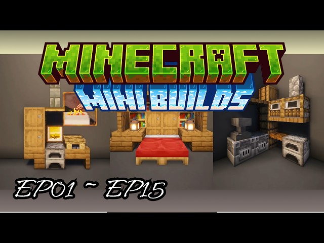 Minecraft Mini Builds EP1~15 | 15 Aesthetic Build Ideas Compilation 🌿✨#minecraft #minecraftbuilding