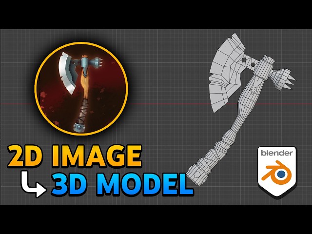 How To 3D Model An Axe In Blender - Tutorial