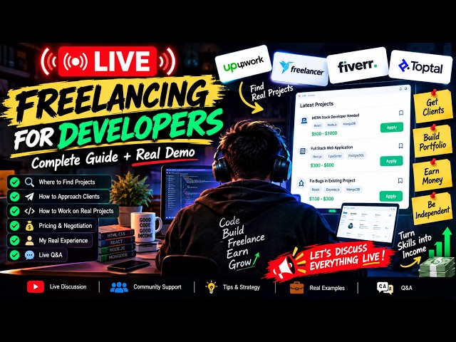 Freelancing for Developers | How to Find Projects, Clients & Earn 💻💰