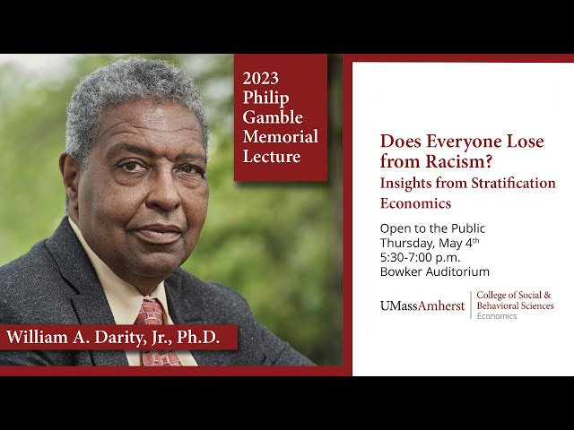 2023 Philip Gamble Memorial Lecture: William A Darity