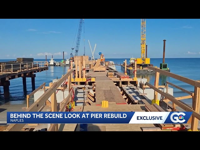 Naples Pier rebuild reaches 40% as tourists recall hurricane shock and devastation