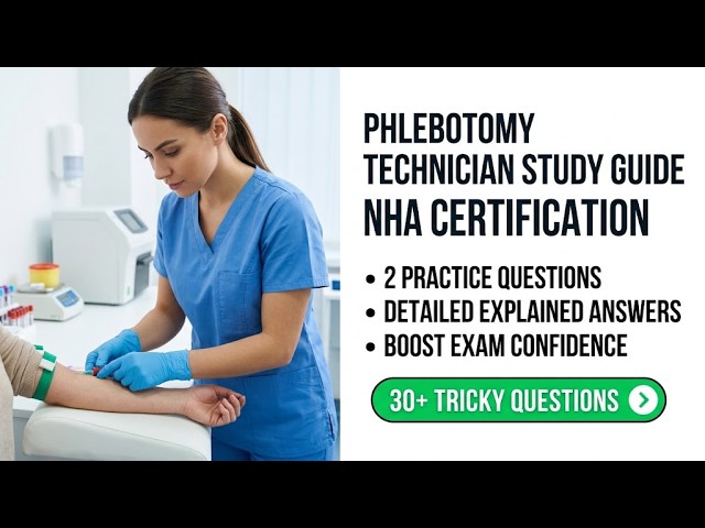 Mastering the phlebotomy technician study guide forNHA certification 2 questions with answers