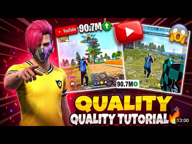 Free Fire 4K HDR Quality Tutorial 🔥 | How To Increase Free Fire Video Quality
