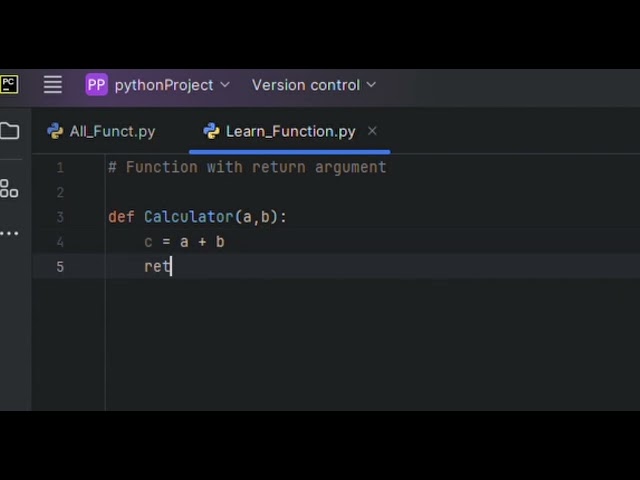 Function in Python with arguments