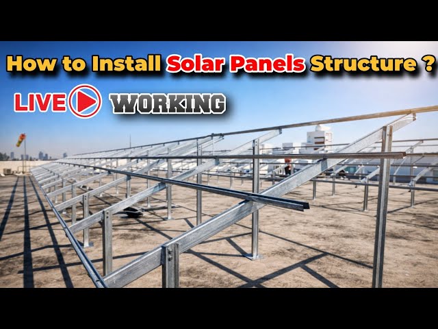 How to Install Solar Panel Structure | Live from Rooftop | Real-Time Challenging Setup