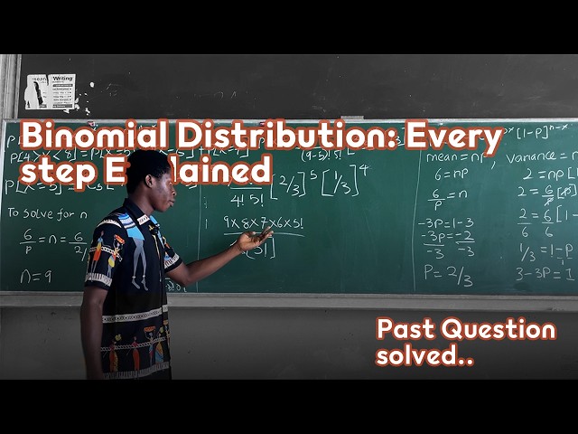 Binomial Distribution in Statistics | Formula, Mean, Variance & Worked Example