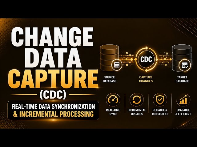 Change Data Capture (CDC) | Real-Time Data Synchronization & Incremental Processing | Uplatz