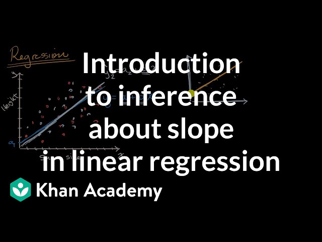 Introduction to inference about slope in linear regression | AP Statistics | Khan Academy