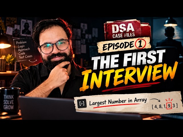 S1 E1- The First Interview - Largest Number in Array
