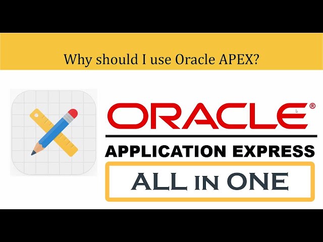 Oracle Apex All in One | Apex in One Hour