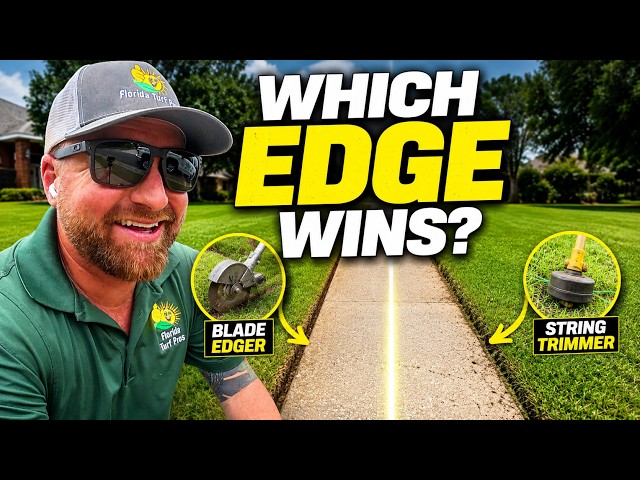 String Trimmer vs Blade Edger.. Which Makes a Crispier Edge?!
