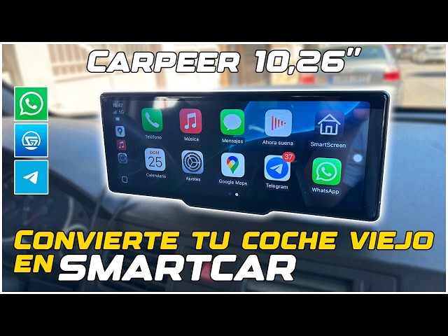 Carpeer 10.26" Display with CarPlay, Android Auto, and Rear Camera | Best for Any Car!