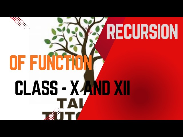 What it Recursion ?|| How does it Work ?||#talenttutorials #Mathsinhindi