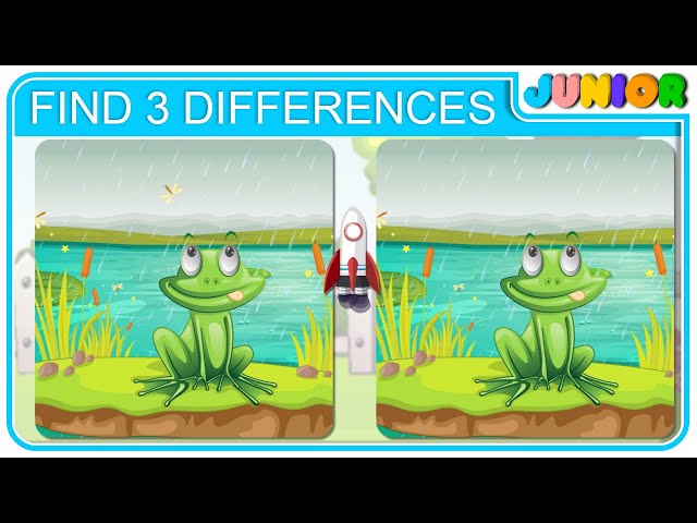 Spot the Difference Game | Find the Difference Games | Brain Test Game @NurseryRhymesJunior | NRJ