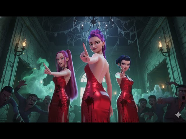 KPop Demon Hunters Huntrix Bloody Mary Appears in mirrors after chanting her name, clawing at your r