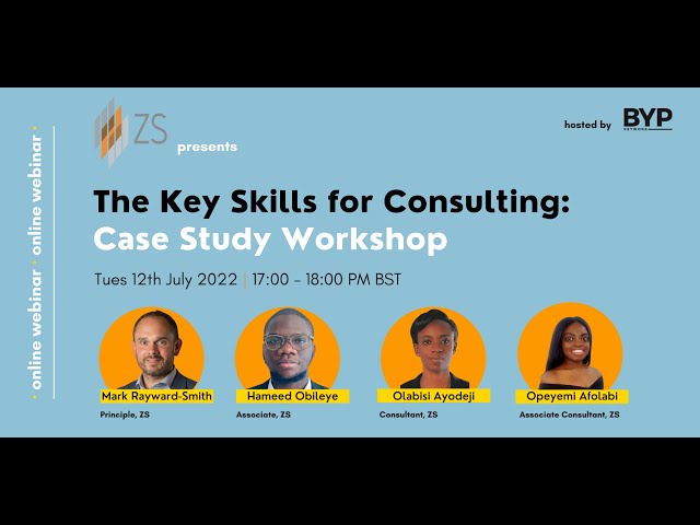 The Key Skills for Consulting: Case Study Workshop