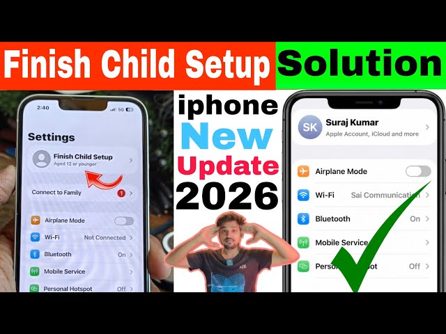 Finish Child Setup Problem on iPhone | How to Fix Finish Child setup on iphone | Finish Child Setup