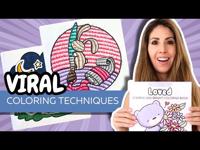 Trying 5 VIRAL Coloring Techniques
