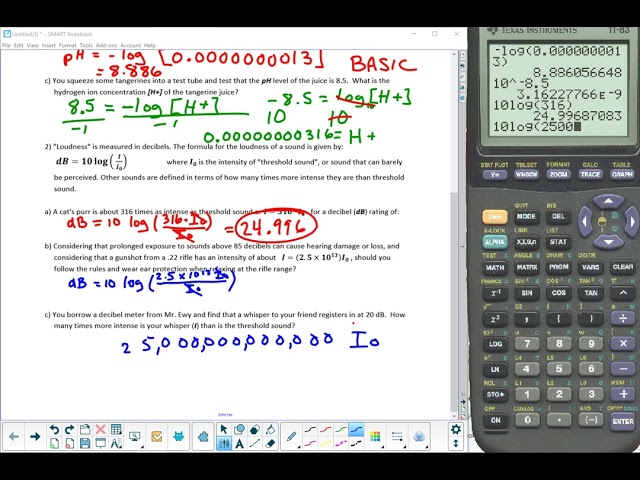 Logarithmic Word Problems