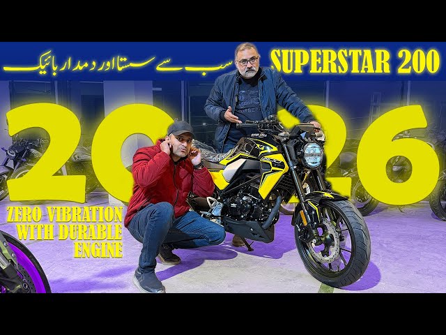 Superstar 200CC New 2026 Model With Zero Engine Vibration Full Review & Price in Pakistan 2026