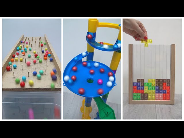 Hypnotic Bead Reversal, Xylophone Magic, Sorting Balls, ASMR Bead Tower, Marble Run Relaxation