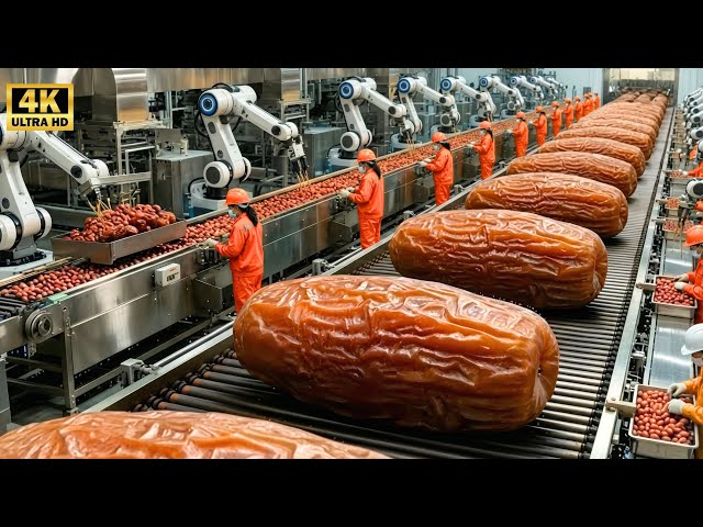 Inside the 250,000 LB Medjool Date Plant – The HYPNOTIC Shaking of Modern Golden Fruit Production