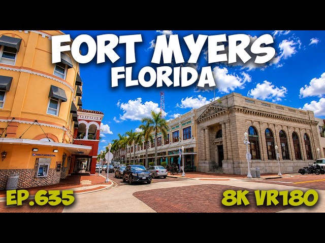 Downtown Commercial District: Fort Myers’ Historic Soul ep.635 #8k #vr180 #3d #travel #fl #history