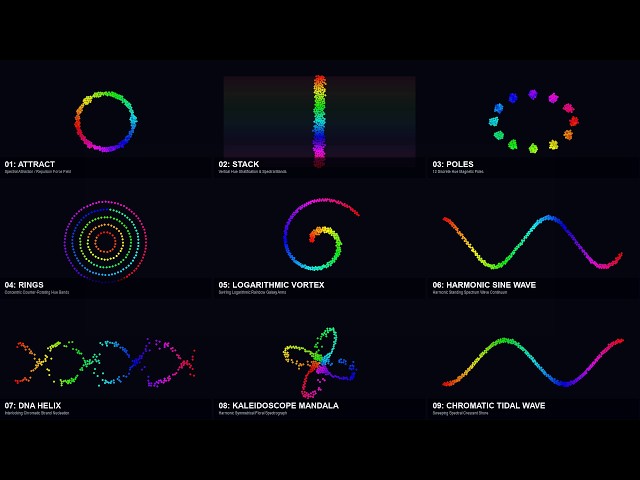 I Simulated 10 Ways to Sort 250 Colored Particles (And it's Fascinating)