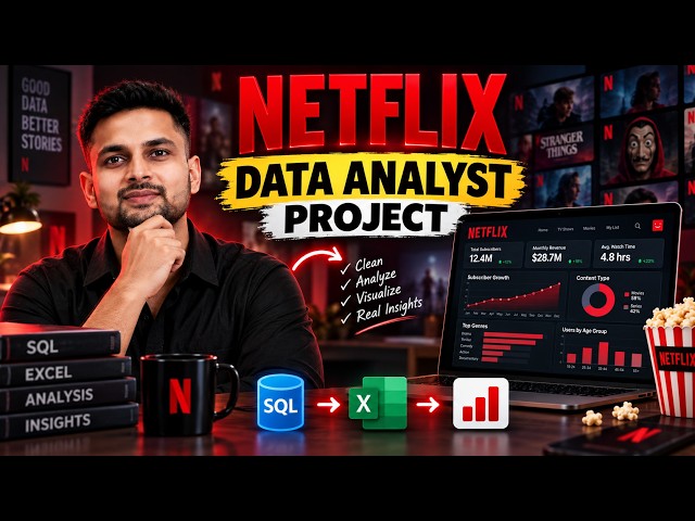 Data Analyst Project: Netflix Data Analysis Using SQL + Excel (End-to-End)
