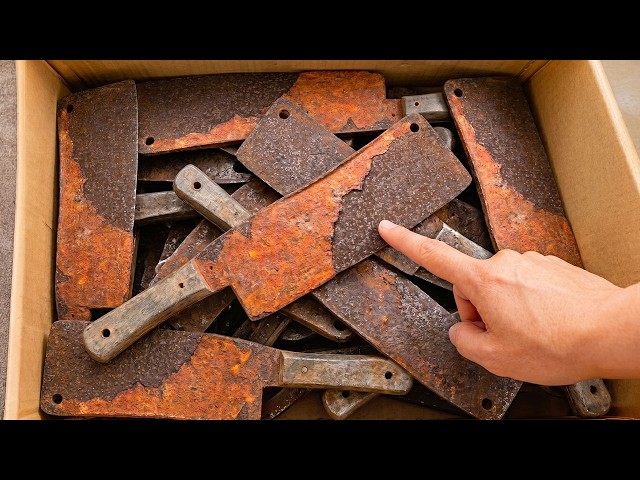 Very few people know about method! Restoring 60-Year-Old Rusty Knives...From Trash to Treasure!