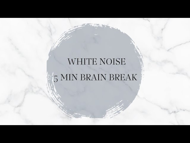 5 MIN WHITE NOISE BRAIN BREAK | Short relaxing sound for baby, sleep, adhd, stress relief, focus