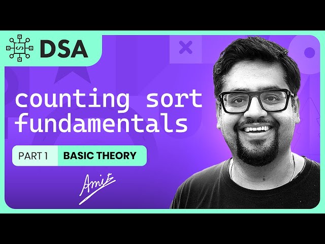 Counting Sort (part 1)| Time Complexity Analysis | Algorithm #PROGRAMMING #PLACEMENTS