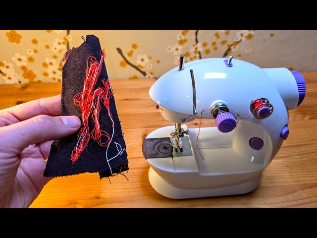 FIX - Thread Bunching or "Bird Nesting" Under the Fabric - Mini Sewing Machine SM-202A