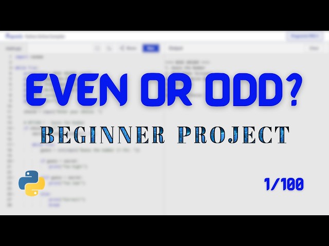 Python Even or Odd Checker | Beginner Python Project #1